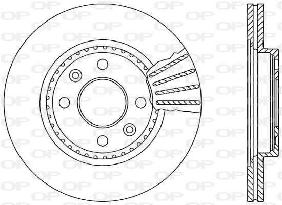 OPEN PARTS Тормозной диск BDA1462.20